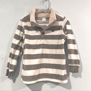 Boys 4T Carters rugby stripe fleece